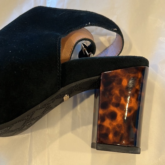 Vionic suede heels like new sz 9.5 deep forest green - Picture 5 of 6